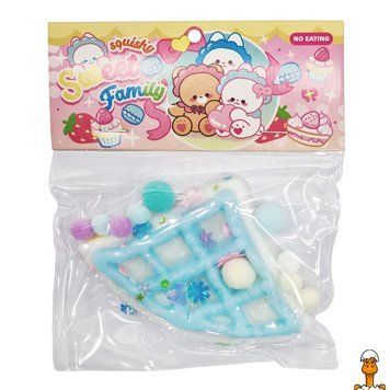 Мамалюк - Антистресс сквиш в форме треугольных вафель Bambi Bambi RT2-SKWT-205-BLUE
