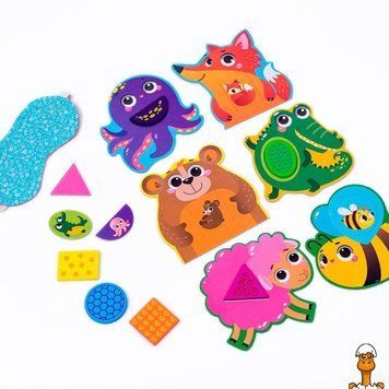 Мамалюк - Дитяча розвиваюча мозаїка Звірятка дерев'яна Vladi Toys Vladi Toys RT2-ZB2002-05