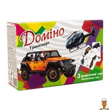 Мамалюк - Дитяча настільна гра доміно Транспорт українською Strateg Strateg RT2-30765