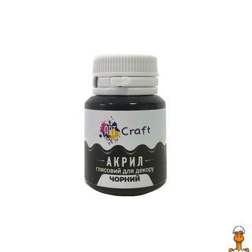 Мамалюк - Акрилова фарба глянцева чорна 20 мл Art Craft Art Craft RT2-AG-7546