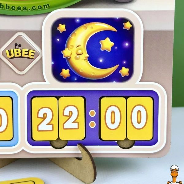 Мамалюк - Развивающая игра Часы Учим время для детей Ubumblebees Ubumblebees RT2-ПСД279