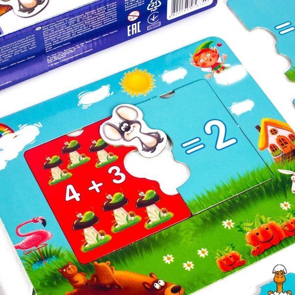 Мамалюк - Настільна гра для дітей Я вирішую приклади 18 деталей Vladi Toys Vladi Toys RT2-VT5202-10
