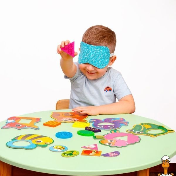 Мамалюк - Дитяча розвиваюча мозаїка Звірятка дерев'яна Vladi Toys Vladi Toys RT2-ZB2002-05