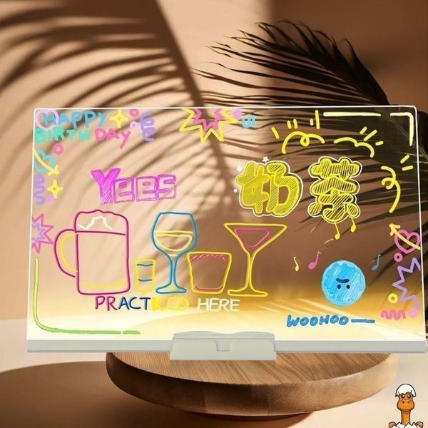 Мамалюк - Світлодіодна дошка для нотаток і малювання 30х20 см Bambi Bambi RT2-DIY3020