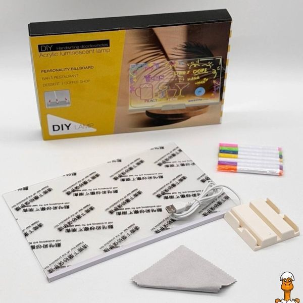 Мамалюк - Світлодіодна дошка для нотаток і малювання 30х20 см Bambi Bambi RT2-DIY3020