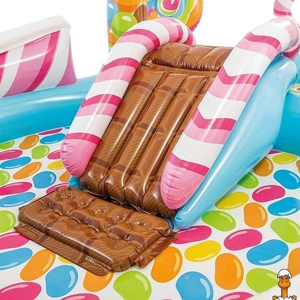 Мамалюк - Детский надувной игровой центр с горкой Территория сладостей Intex Intex RT2-57149