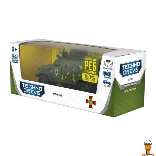 Мамалюк - Ігрова автомодель Козак 2М1 Азов серія Шеврони Героїв TechnoDrive TechnoDrive RT2-KS450-2