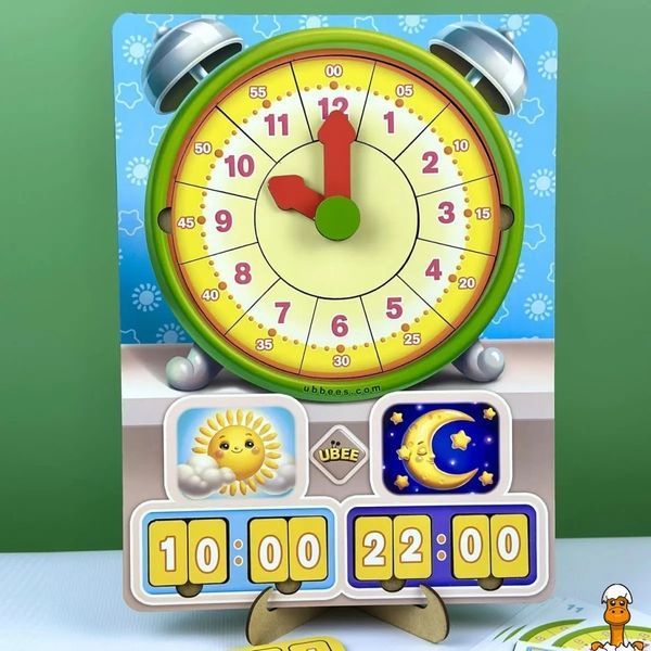 Мамалюк - Развивающая игра Часы Учим время для детей Ubumblebees Ubumblebees RT2-ПСД279