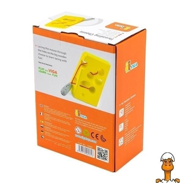 Мамалюк - Деревянная шнуровка Viga Toys Сыр (56281) Viga Toys A4-56281