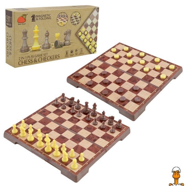 Мамалюк - Настольная игра шахматы и шашки магнитные Bambi Bambi RT2-2058