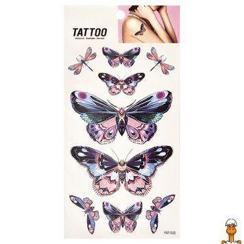 Мамалюк - Дитяче тимчасове татуювання метелики та бабки Bambi Bambi RT2-1020-HM1648