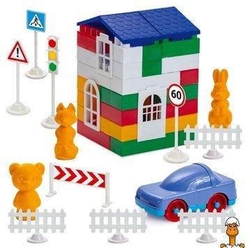 Мамалюк - Дитячий конструктор Лідер 80 великих деталей Colorplast Colorplast RT2-1-220
