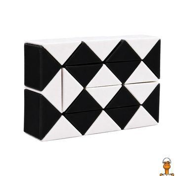 Мамалюк - Головоломка Змійка Рубіка IGR67(Black) маленька 3,5x5,5 см двокольорова Bambi Bambi RT2-IGR67-BLACK