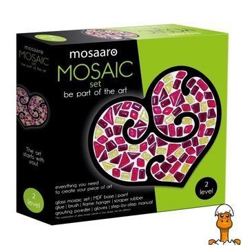 Мамалюк - Набір для скляної мозаїки Mosaaro Серце (MA2005) Mosaaro A4-MA2005