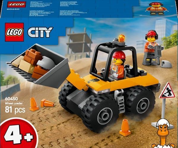 Мамалюк - Конструктор LEGO City Желтый строительный автопогрузчик 81 деталь (60450) LEGO A4-60450