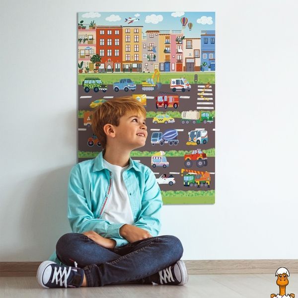 Мамалюк - Учебный постер с наклейками Транспорт XL 22 стикера DoDo Toys DoDo Toys RT2-300895