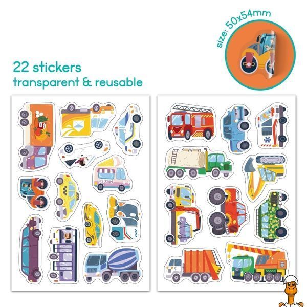 Мамалюк - Учебный постер с наклейками Транспорт XL 22 стикера DoDo Toys DoDo Toys RT2-300895