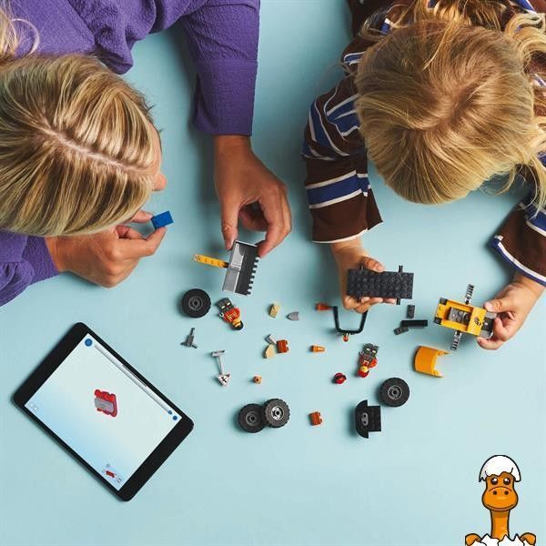 Мамалюк - Конструктор LEGO City Желтый строительный автопогрузчик 81 деталь (60450) LEGO A4-60450