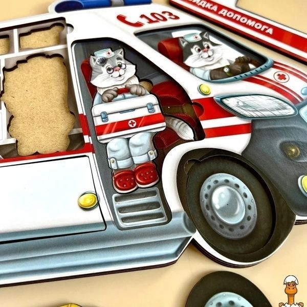 Мамалюк - Дерев'яний пазл-сортер Скора допомога Ubumblebees Ubumblebees RT2-PSF020