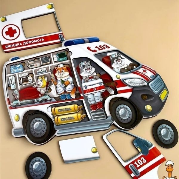 Мамалюк - Дерев'яний пазл-сортер Скора допомога Ubumblebees Ubumblebees RT2-PSF020