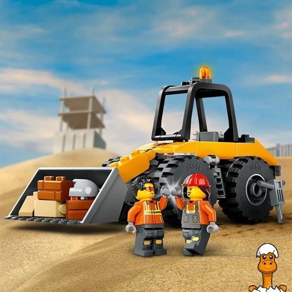 Мамалюк - Конструктор LEGO City Желтый строительный автопогрузчик 81 деталь (60450) LEGO A4-60450