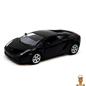 Мамалюк - Колекційна машинка Lamborghini Gallardo масштаб 1:42 чорна Kinsmart Kinsmart RT2-KT5098W-BLACK