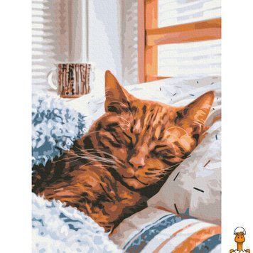 Мамалюк - Картина за номерами Ранковий котик 30х40 см Brushme Brushme RT2-RBS52320