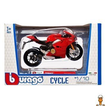 Мамалюк - Модель мотоцикла дитяча DUCATI Panigale V4 масштаб 1:18 Bburago Bburago RT2-18-51030-5