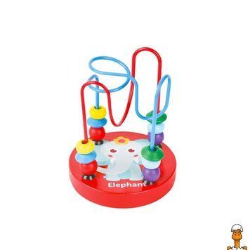 Мамалюк - Дерев'яна іграшка Лабіринт на дроті червоний 11 см Limo Toy Limo Toy RT2-MD-0810-RED