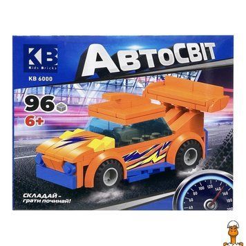Мамалюк - Конструктор дитячий машинка 96 деталей від 6 років Limo Toy Limo Toy RT2-KB-6000-ORANGE