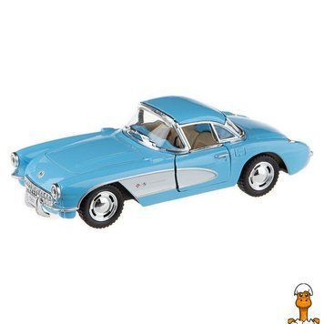 Мамалюк - Інерційна машинка 1957 Chevrolet Corvette масштаб 1:36 синя Kinsmart Kinsmart RT2-KT5458W-3-BLUE