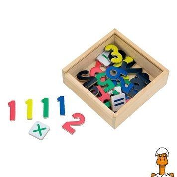 Мамалюк - Набір магнітних цифр і знаків Viga Toys 37 шт. (50325) Viga Toys A4-50325