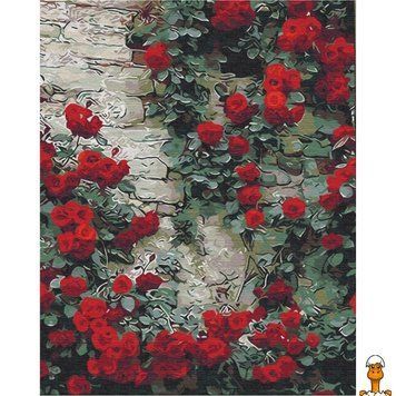 Мамалюк - Картина за номерами Квіти біля будинку BS51406 40x50 см Brushme Brushme RT2-BS51406