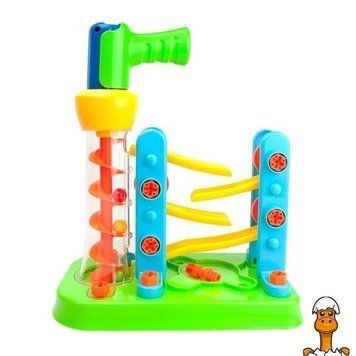 Мамалюк - Набор для сборки Edu-Toys Горка-зигзаг с инструментами 54 детали (JS021) Edu-Toys A4-JS021