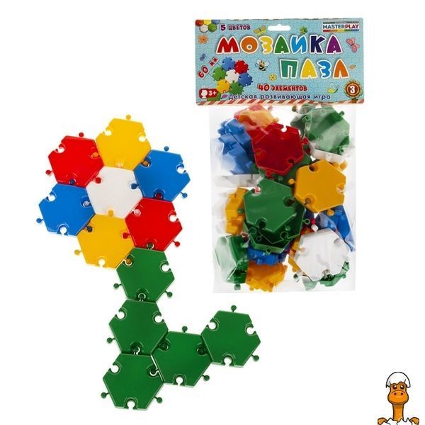 Мамалюк - Дитяча мозаїка пазл 40 деталей &Oslash;60мм Colorplast Colorplast RT2-1-144