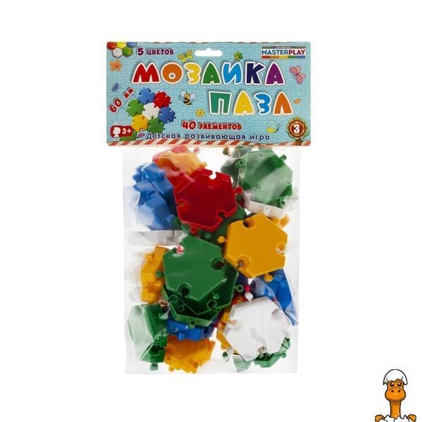 Мамалюк - Дитяча мозаїка пазл 40 деталей &Oslash;60мм Colorplast Colorplast RT2-1-144