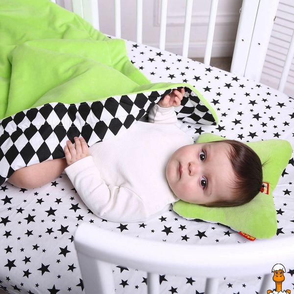 Дитячий постільний комплект bed set newborn мс подушка + ковдру + простирадло, віком від 0 років, Macik RT2-MC-110512-08 фото