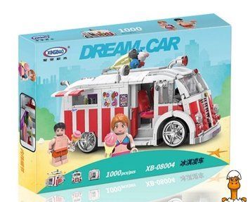 Мамалюк - Конструктор фургон с мороженым 1000 элементов XINGBAO XINGBAO RT2-XB-08004