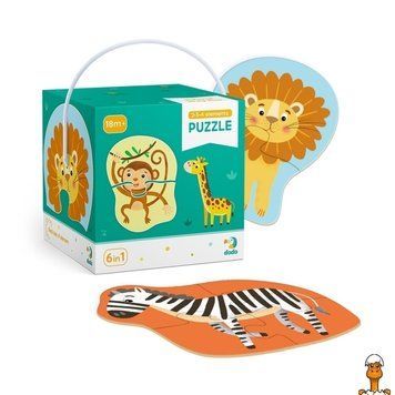 Мамалюк - Дитячий пазл Дикі тварини 2-3-4 елементи DoDo Toys DoDo Toys RT2-300153