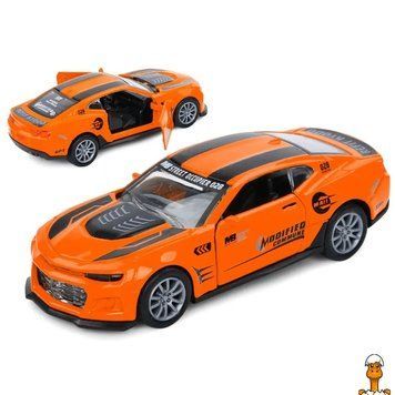 Мамалюк - Іграшкова машина Chevrolet Camaro масштаб 1:32 помаранчева АвтоПром автопром RT2-AP74165-ORANGE