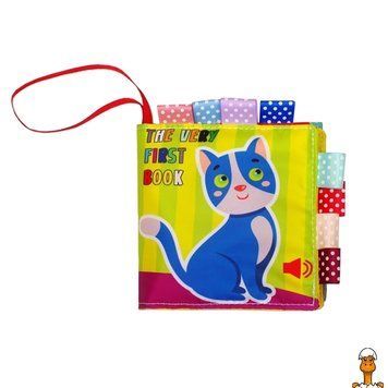 Мамалюк - Детская развивающая мягкая книга Котик Мяу-Мяу 8 рисунков Книжковий хмарочос Книжковий хмарочос RT2-823444