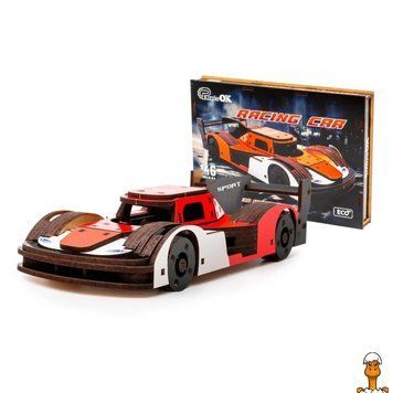Мамалюк - Деревянный 3D конструктор гоночный автомобиль 146 деталей PuzzleOK PuzzleOK RT2-PUZ-01037