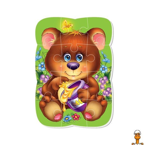 Мамалюк - Магнитные пазлы Медвежонок A5 для детей Vladi&nbsp;toys Vladi Toys RT2-VT3301-04