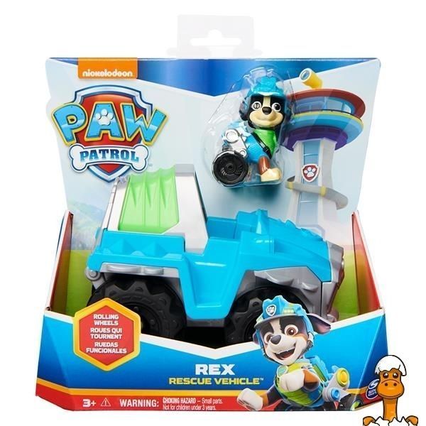 Мамалюк - Ігровий набір Paw Patrol Рятувальний автомобіль із водієм Рексом (SM16775/2886) Paw Patrol A4-SM16775-2886
