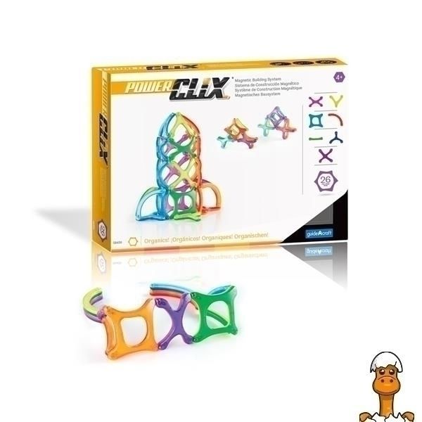 Мамалюк - Магнитный конструктор Guidecraft PowerClix Organics 26 деталей (G9430) Guidecraft A4-G9430