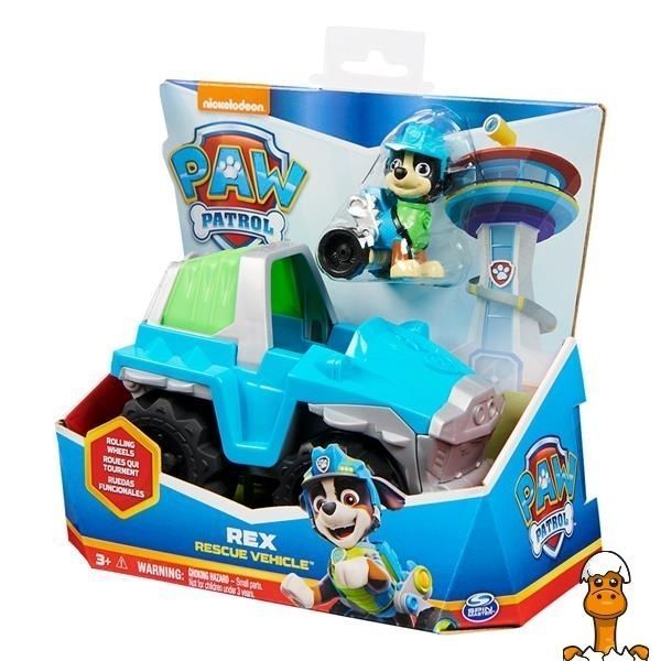 Мамалюк - Ігровий набір Paw Patrol Рятувальний автомобіль із водієм Рексом (SM16775/2886) Paw Patrol A4-SM16775-2886