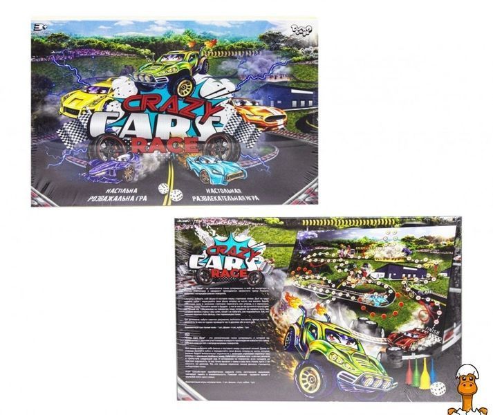 Мамалюк - Дитяча настільна гра Crazy Cars Race Danko Toys Danko Toys RT2-DTG94R