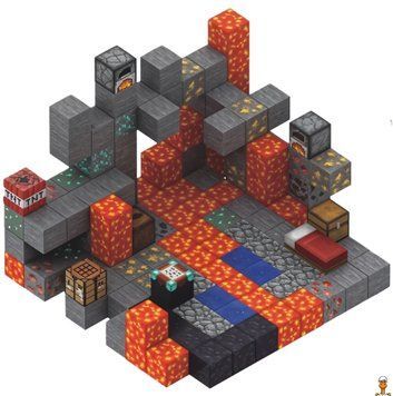 Мамалюк - Магнітний конструктор Майнкрафт Пригода в шахті з 143 блоків Mindcraft Mindcraft M5-MC-063
