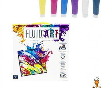 Мамалюк - Набір для креативної творчості Fluid ART з 5 видами Danko Toys Danko Toys RT2-FA-01-04