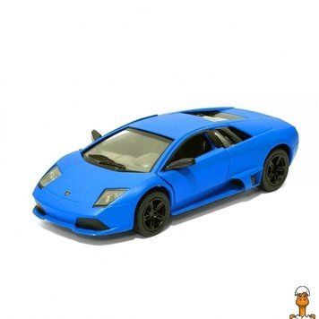 Мамалюк - Інерційна колекційна іграшкова машинка Lamborghini матова блакитна Kinsmart Kinsmart RT2-KT5370W-BLUE